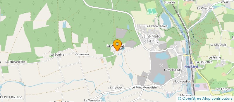 localisation de l'entreprise MADAME GHISLAINE DE PIOGER  SAINT-MALO-DE-PHILY