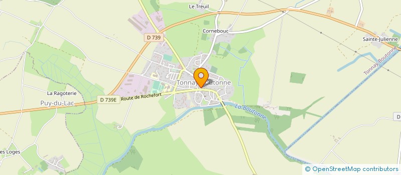 localisation de l'entreprise MADAME GHISLAINE DEBORD à TONNAY-BOUTONNE
