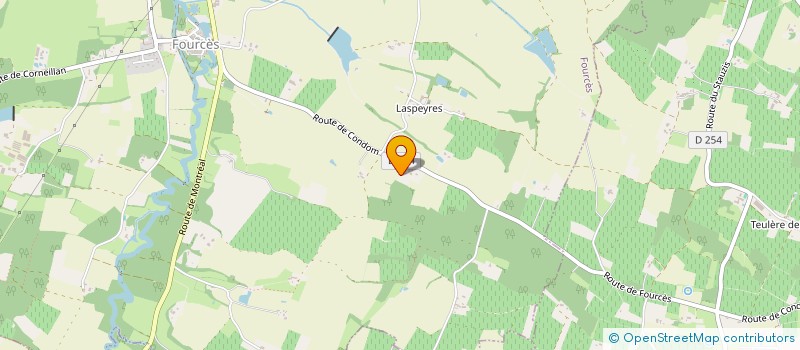 localisation de l'entreprise MADAME GHISLAINE DUBOURDIEU  CASTELNAU D'AUZAN LABARRERE