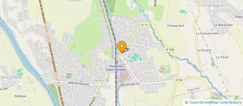 localisation de l'entreprise MADAME GHISLAINE DUBREUIL  VEAUCHE