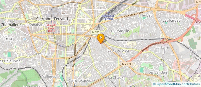 localisation de l'entreprise MADAME GHISLAINE DUMONT  CLERMONT-FERRAND