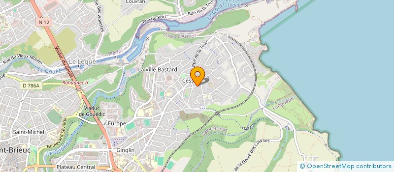 localisation de l'entreprise MADAME GHISLAINE DUPORT à SAINT-BRIEUC