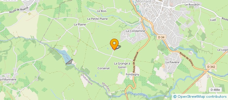 localisation de l'entreprise MADAME GHISLAINE FAURE à MORNANT