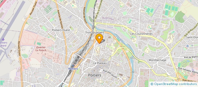 localisation de l'entreprise MADAME GHISLAINE FEROUX à POITIERS