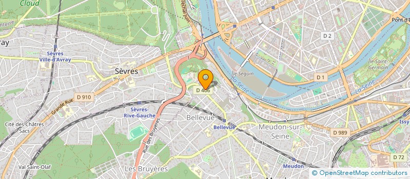 localisation de l'entreprise MADAME GHISLAINE FEVRIER  MEUDON