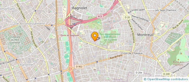 localisation de l'entreprise MADAME GHISLAINE FRANCOISE LUILET à MONTREUIL