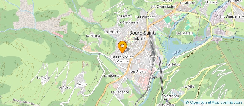 localisation de l'entreprise MADAME GHISLAINE GARCIA  BOURG-SAINT-MAURICE