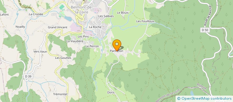 localisation de l'entreprise MADAME GHISLAINE GARCIA  BELMONT-DE-LA-LOIRE