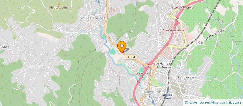 localisation de l'entreprise MADAME GHISLAINE GARCIA  SOLLIES-PONT