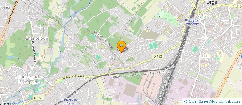localisation de l'entreprise MADAME GHISLAINE GENESLAY à BRETIGNY-SUR-ORGE