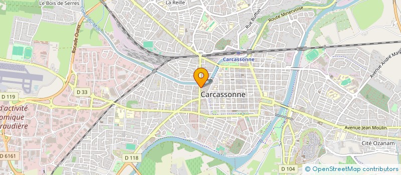 localisation de l'entreprise MADAME GHISLAINE GILBERT à CARCASSONNE