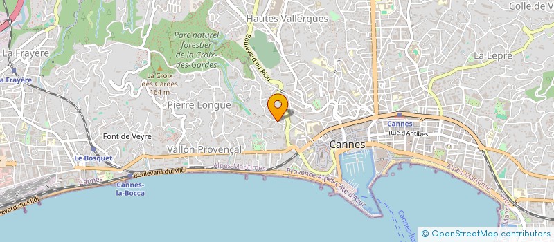localisation de l'entreprise MADAME GHISLAINE GODARD à CANNES