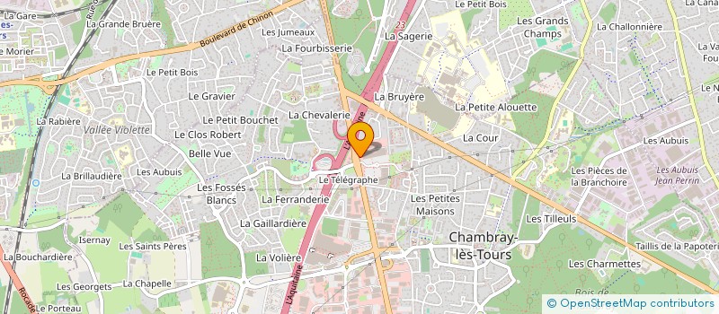 localisation de l'entreprise MADAME GHISLAINE GODEBERGE  CHAMBRAY-LES-TOURS