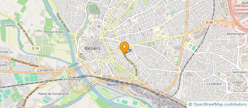 localisation de l'entreprise MADAME GHISLAINE GONZALES à BEZIERS