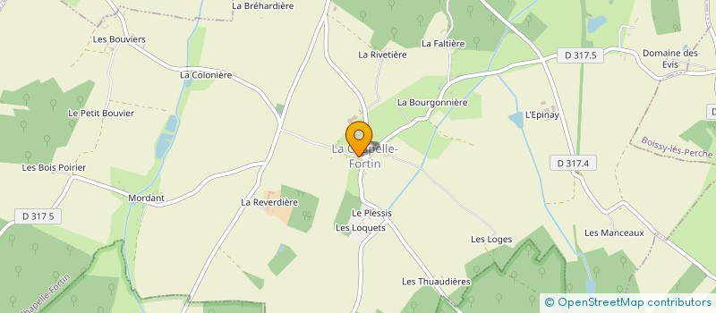 localisation de l'entreprise MADAME GHISLAINE GRAINDORGE à LA CHAPELLE-FORTIN