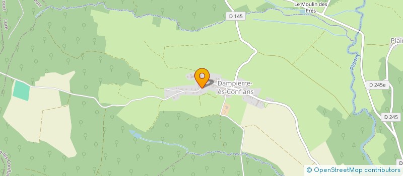 localisation de l'entreprise MADAME GHISLAINE GRANDGIRARD  DAMPIERRE-LES-CONFLANS