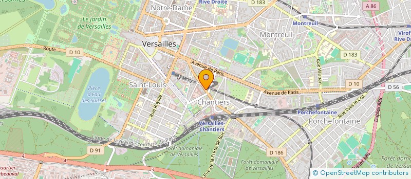 localisation de l'entreprise MADAME GHISLAINE GRASSIN à VERSAILLES