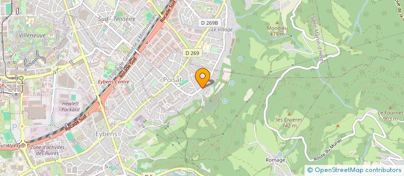 localisation de l'entreprise MADAME GHISLAINE GRIVEL  POISAT