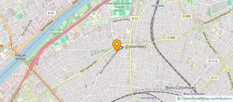 localisation de l'entreprise MADAME GHISLAINE GUERINEAU à COLOMBES