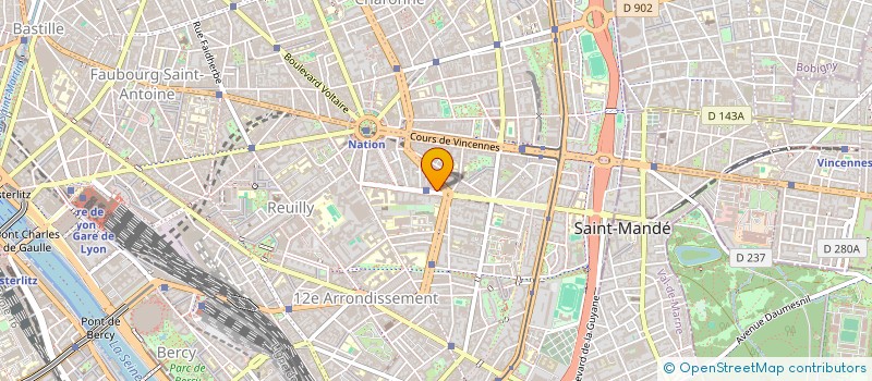 localisation de l'entreprise MADAME GHISLAINE HAMON  PARIS