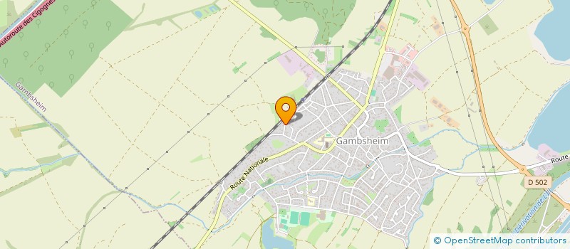 localisation de l'entreprise MADAME GHISLAINE HANNE  GAMBSHEIM