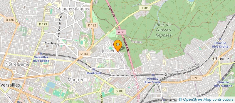 localisation de l'entreprise MADAME GHISLAINE HERNANDEZ à VERSAILLES