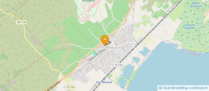 localisation de l'entreprise MADAME GHISLAINE HUART  MIREVAL