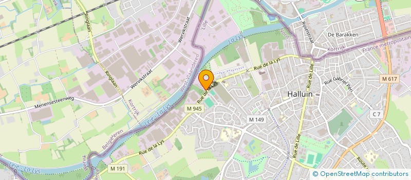 localisation de l'entreprise MADAME GHISLAINE HUCLIER  HALLUIN