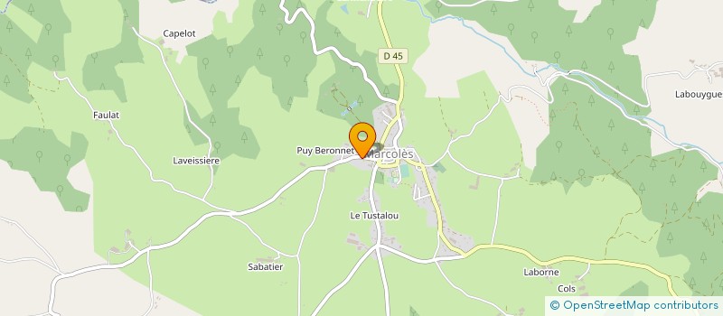 localisation de l'entreprise MADAME GHISLAINE HUGON à MARCOLES