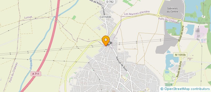 localisation de l'entreprise MADAME GHISLAINE HURE  LES MARTRES D'ARTIERE