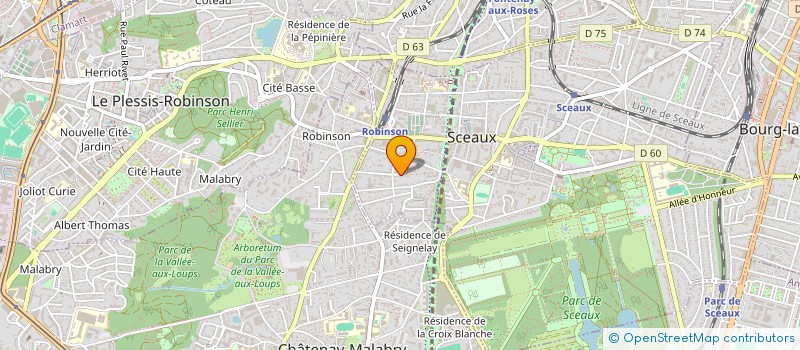 localisation de l'entreprise MADAME GHISLAINE IDABOUK à SCEAUX