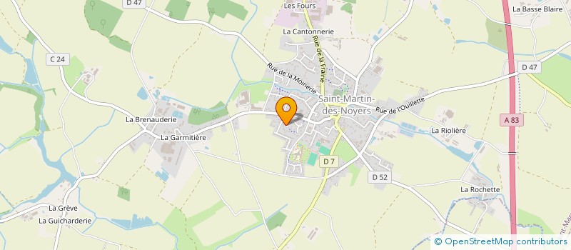 localisation de l'entreprise MADAME GHISLAINE IMBERT  ESSARTS-EN-BOCAGE