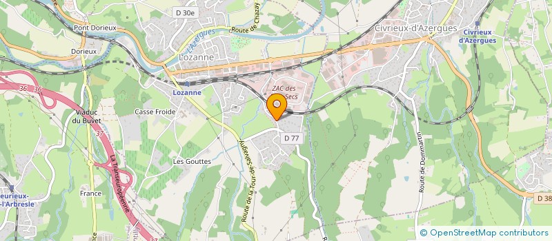 localisation de l'entreprise MADAME GHISLAINE JUNET  LOZANNE