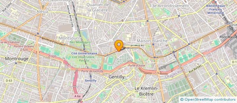 localisation de l'entreprise MADAME GHISLAINE KALMAN  PARIS