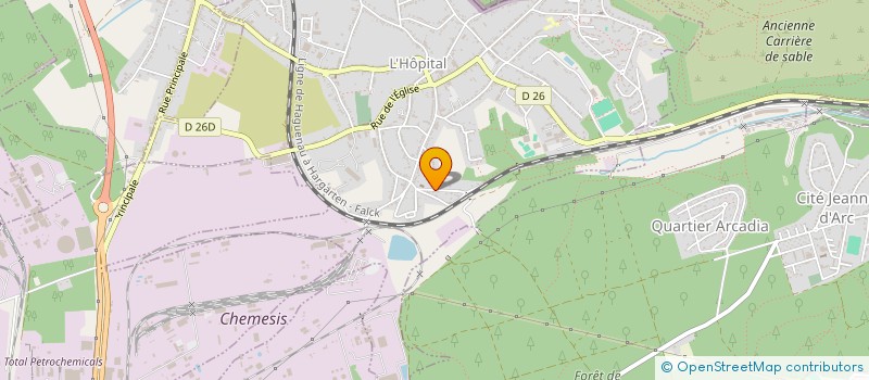 localisation de l'entreprise MADAME GHISLAINE KILIAN  L'HOPITAL