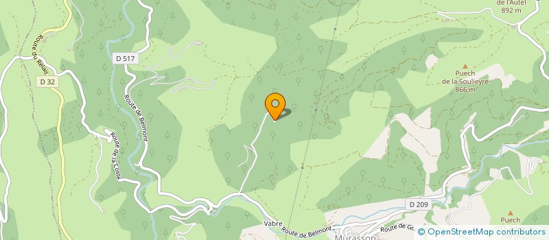 localisation de l'entreprise MADAME GHISLAINE LACROUX  COMBRET