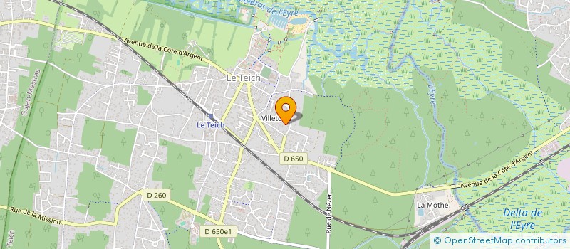 localisation de l'entreprise MADAME GHISLAINE LANDOT  LE TEICH