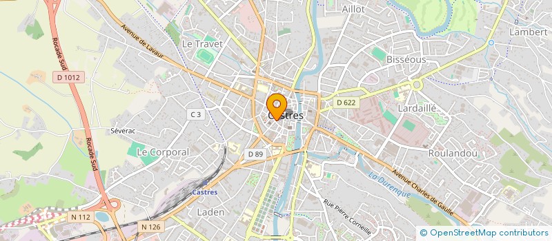 localisation de l'entreprise MADAME GHISLAINE LAPRADE à CASTRES