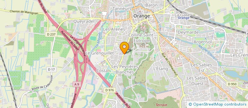 localisation de l'entreprise MADAME GHISLAINE LAVOREL à ORANGE