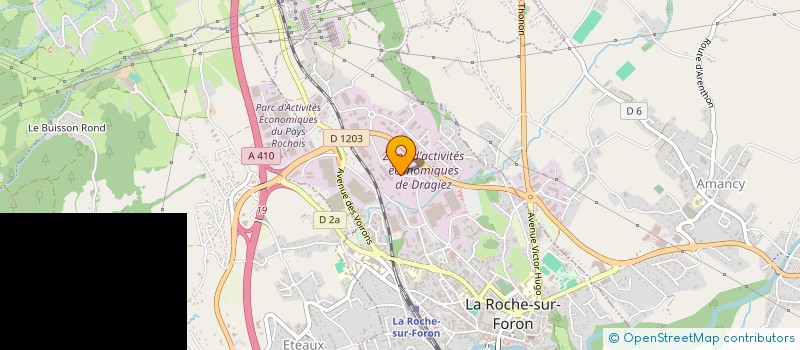 localisation de l'entreprise MADAME GHISLAINE LECLERC  LA ROCHE-SUR-FORON