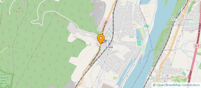 localisation de l'entreprise MADAME GHISLAINE LECOMTE  CRUAS