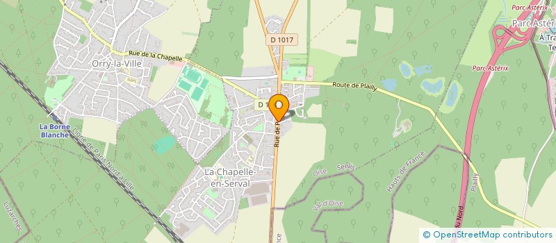 localisation de l'entreprise MADAME GHISLAINE LEDRU  LA CHAPELLE-EN-SERVAL