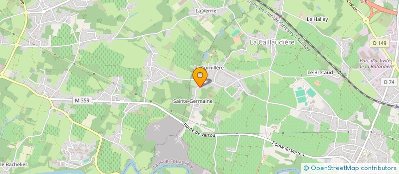 localisation de l'entreprise MADAME GHISLAINE LERAY  LA HAIE-FOUASSIERE