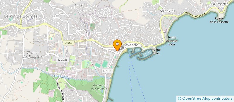 localisation de l'entreprise MADAME GHISLAINE LESCOP à LE LAVANDOU
