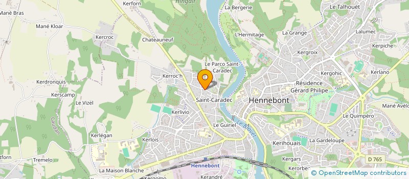 localisation de l'entreprise MADAME GHISLAINE LESCOUET  HENNEBONT