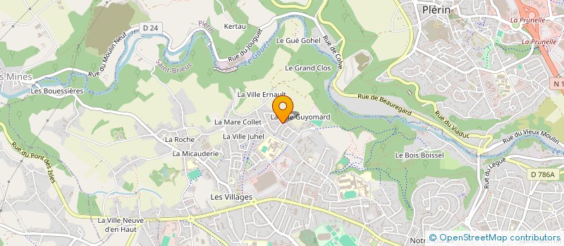 localisation de l'entreprise MADAME GHISLAINE LHERMITE à SAINT-BRIEUC