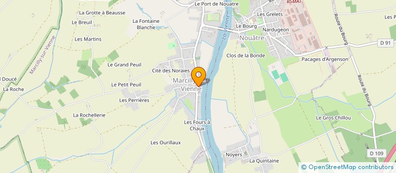 localisation de l'entreprise MADAME GHISLAINE LIMET  MARCILLY-SUR-VIENNE