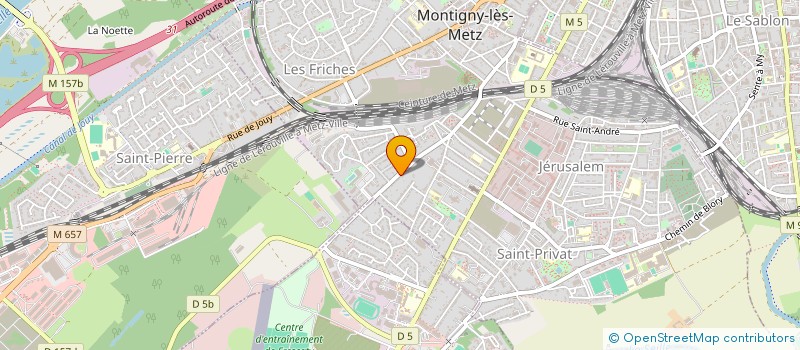 localisation de l'entreprise MADAME GHISLAINE LOUIS  MONTIGNY-LES-METZ