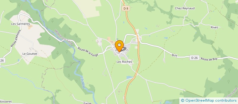 localisation de l'entreprise MADAME GHISLAINE LOUISE RIGOU GHISLAINE  SAINT-MARTIN-LA-SAUVETE