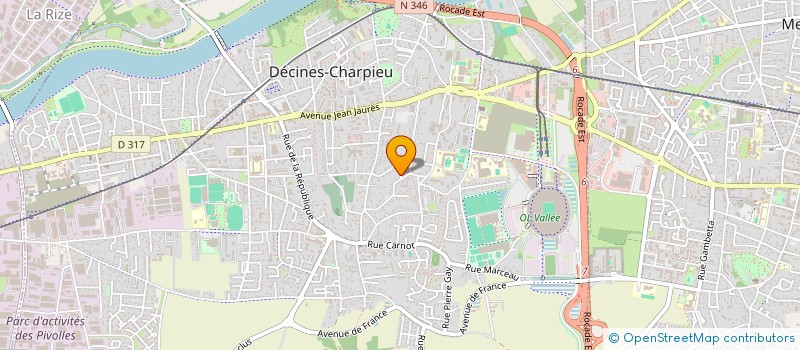 localisation de l'entreprise MADAME GHISLAINE MAIZIERE à DECINES-CHARPIEU